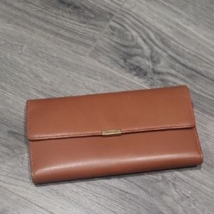 Vintage NWT Coach Checkbook Carmel Wallet